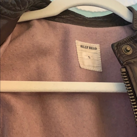 Billy Reid leather moto vest, size S - Picture 4 of 7